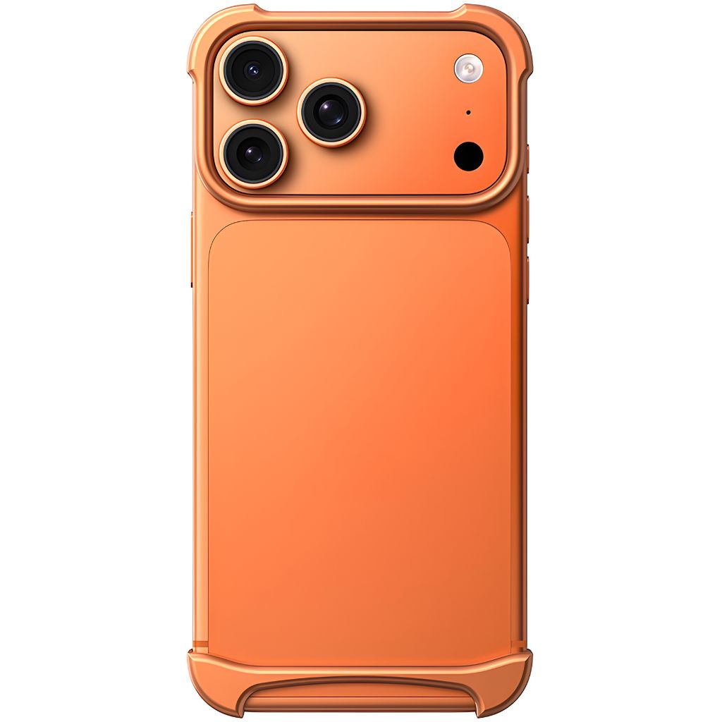 Slim Metal MagSafe iPhone Case | Minimal Apple Protective Bumper Cover, iPhone 17 Pro / Cosmic Orange Slim Metal MagSafe iPhone Case | Minimal Apple Protective Bumper Cover, iPhone 17 Pro / Cosmic Orange
