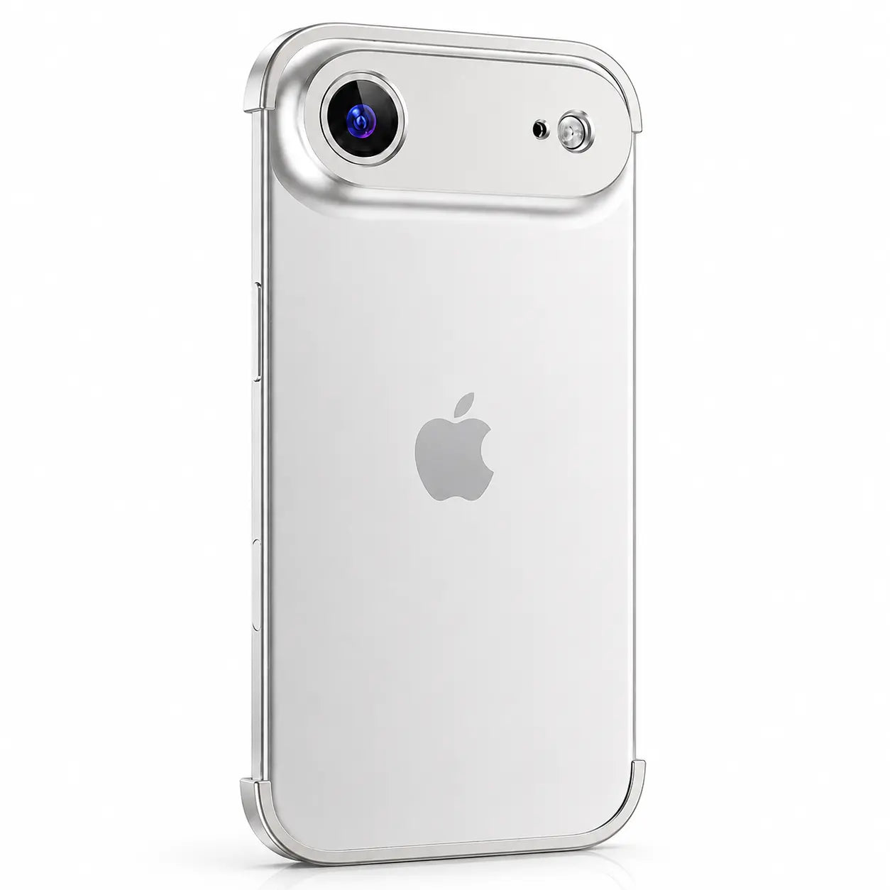 iPhone 18 Pro minimal metal bumper case with slim open design