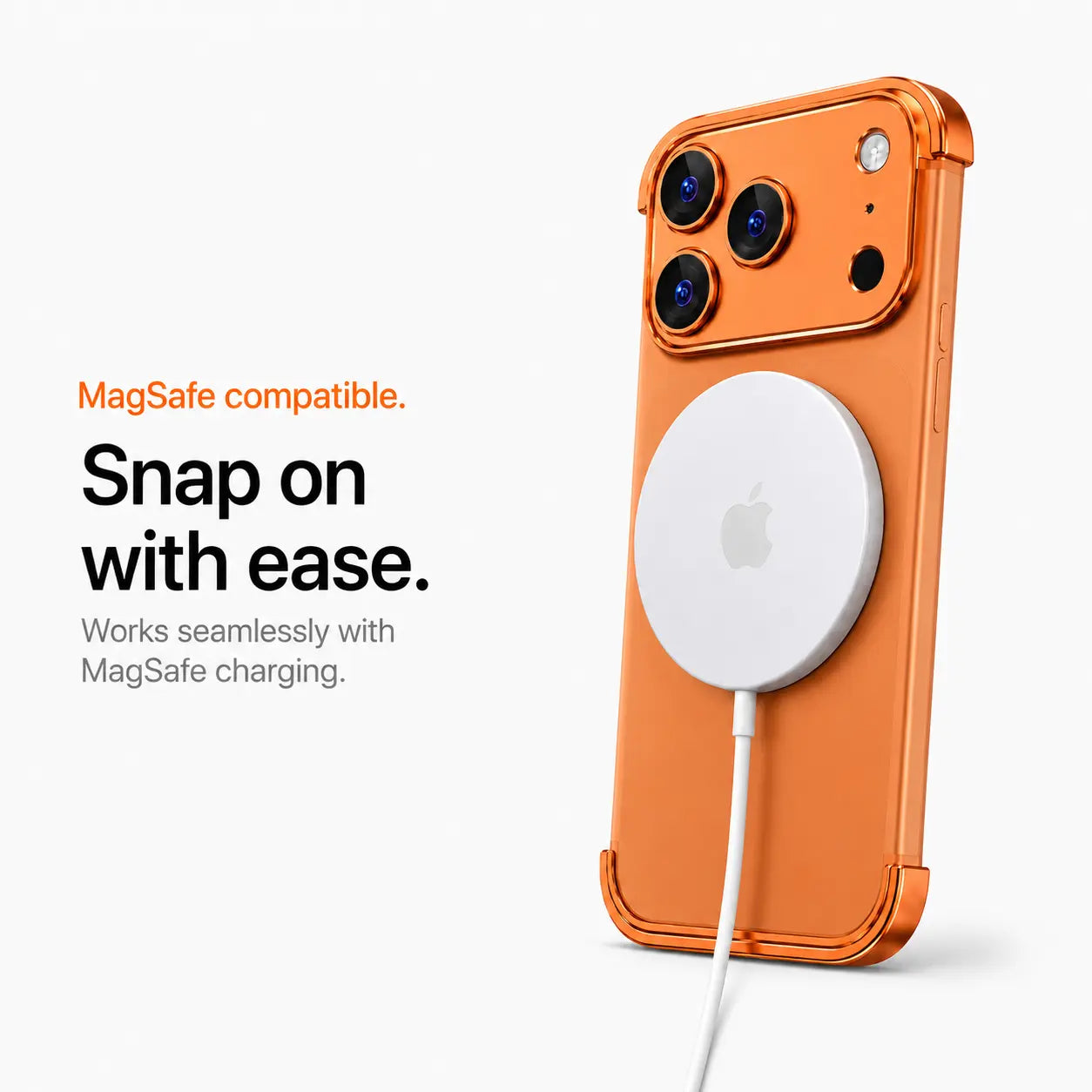 Slim metal frame protector for iPhone 18 Pro with open-back construction