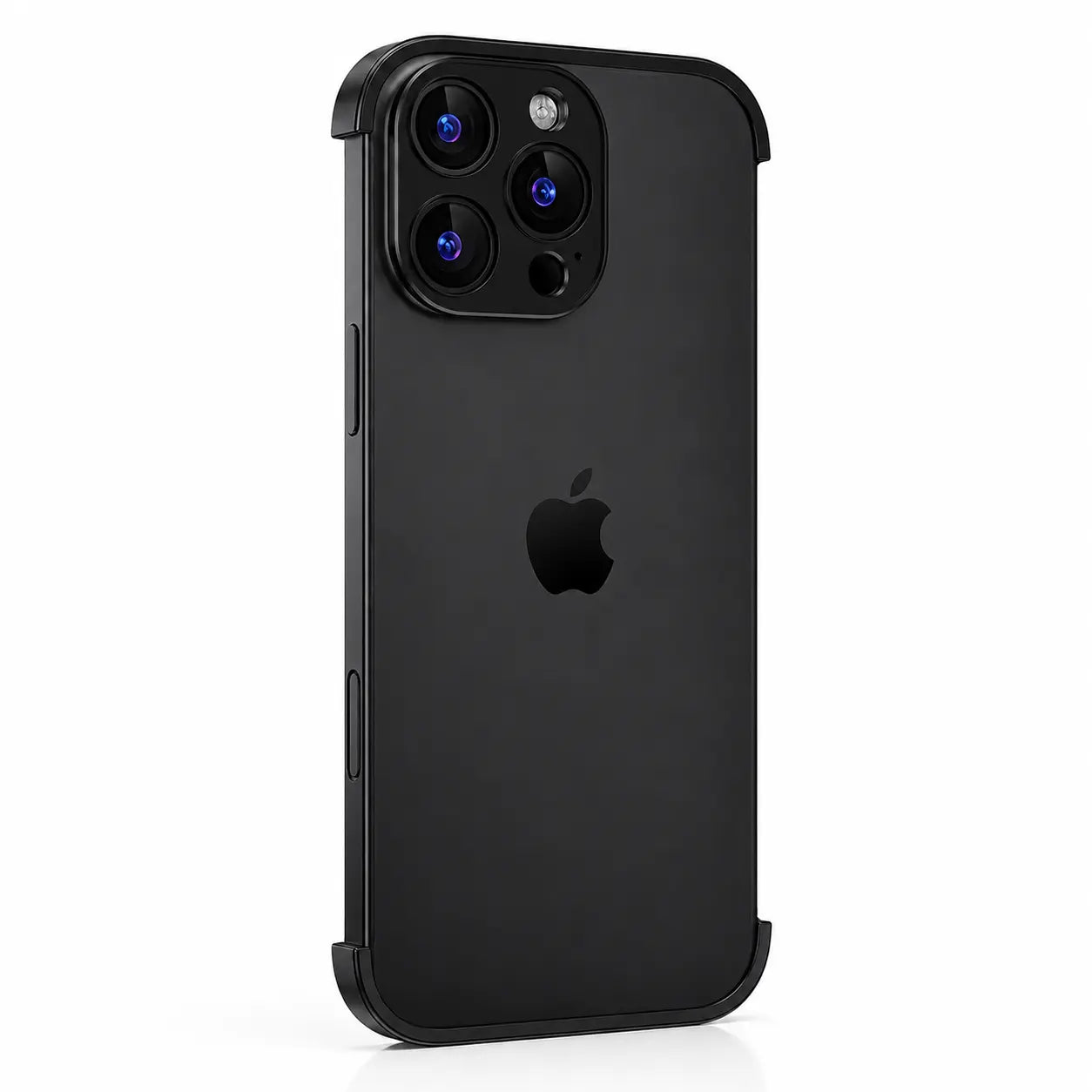 Open-back metal case for iPhone 18 Pro Max with slim bumper design
