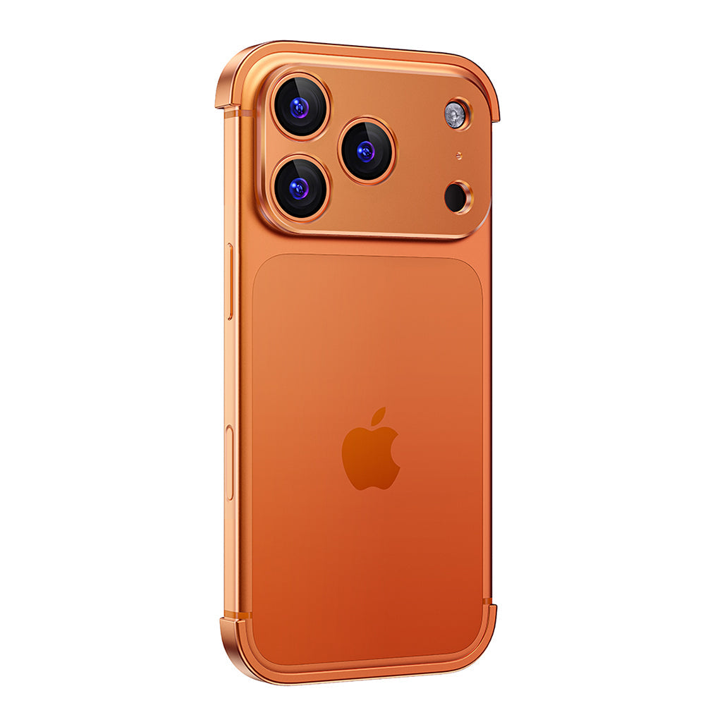 Minimal Metal Case for Apple iPhone, Slim and Lightweight Bumper, iPhone 17 Pro / Cosmic Orange Minimal Metal Case for Apple iPhone, Slim and Lightweight Bumper, iPhone 17 Pro / Cosmic Orange
