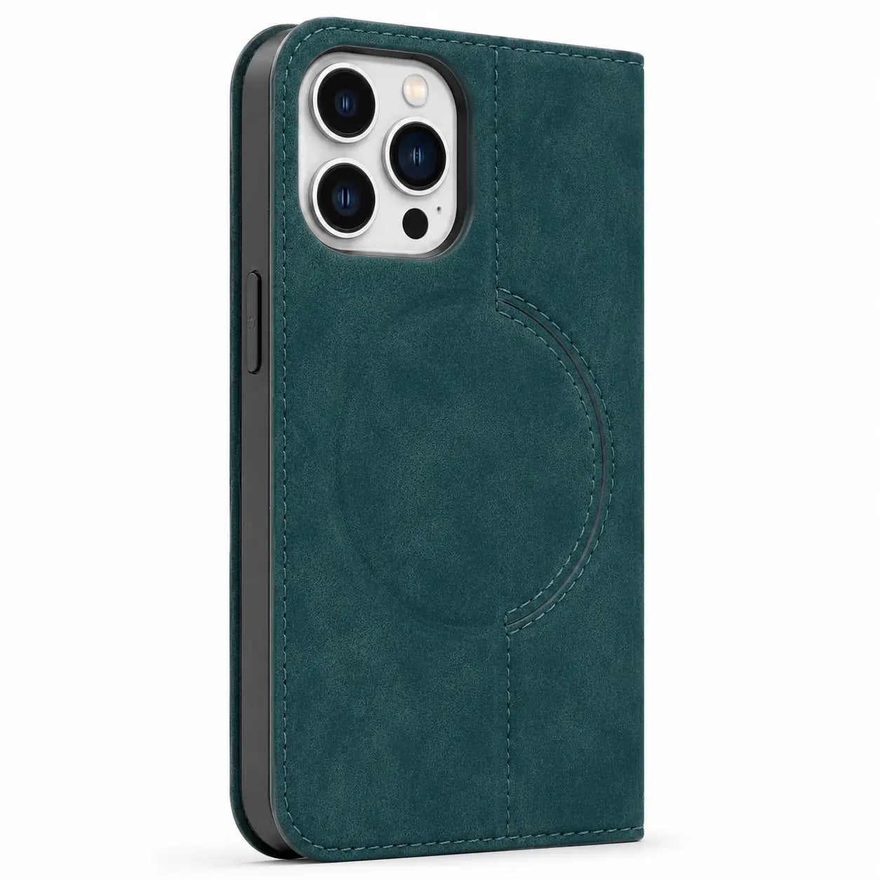 Wallet phone case with secure magnetic closure