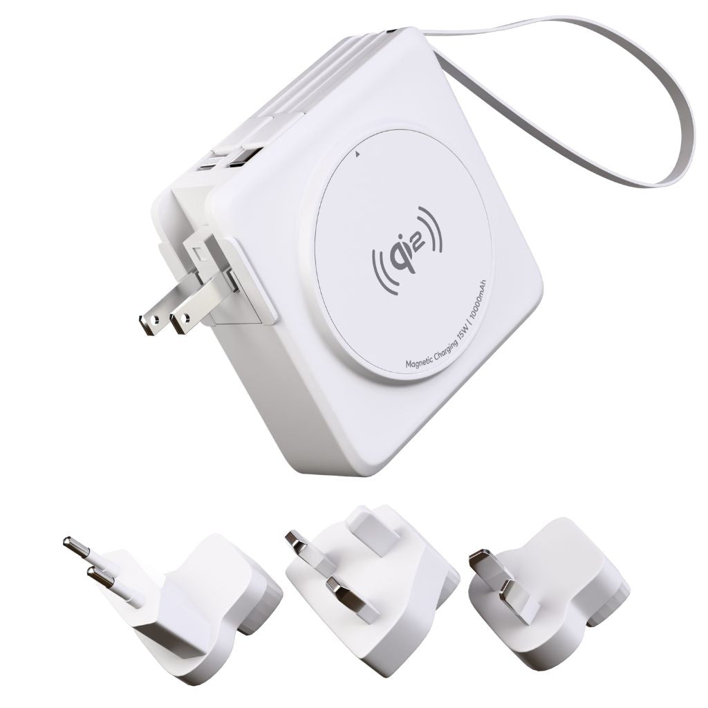 Qi2 Magnetic Power Bank 10000mAh – Portable Travel Charger