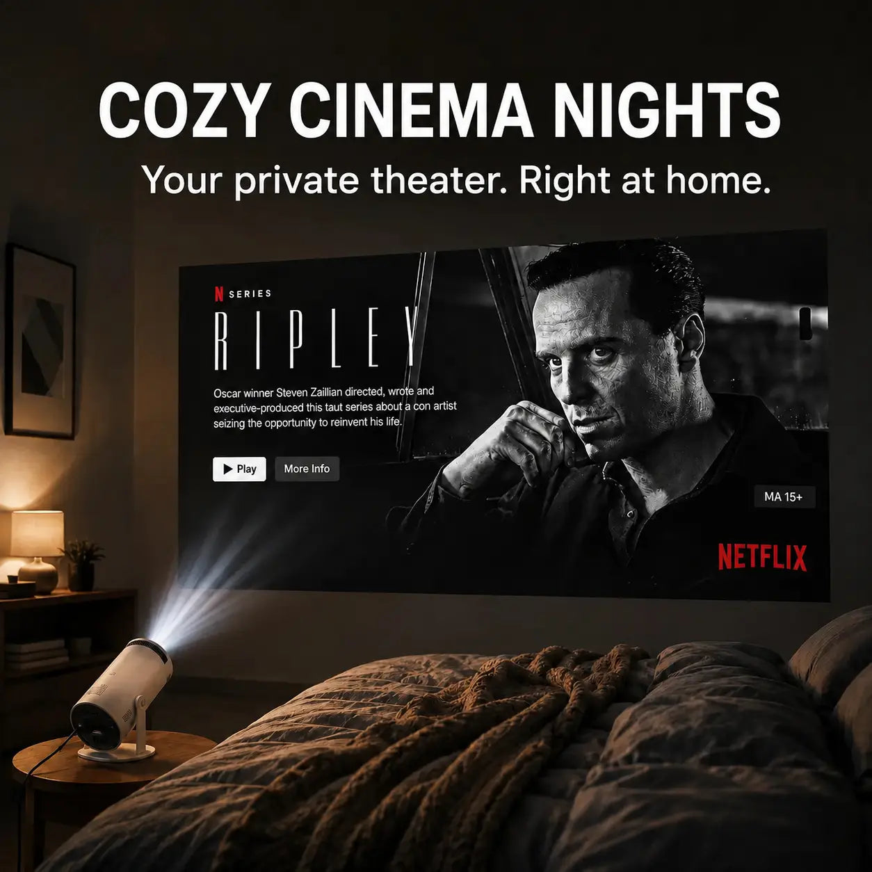 Mini projector for movies and home entertainment