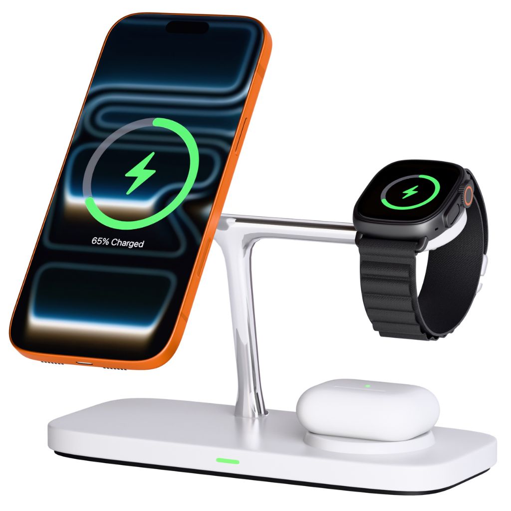 Qi2 3-in-1 Apple Magnetic Wireless Charger Fast iPhone Charging Dock