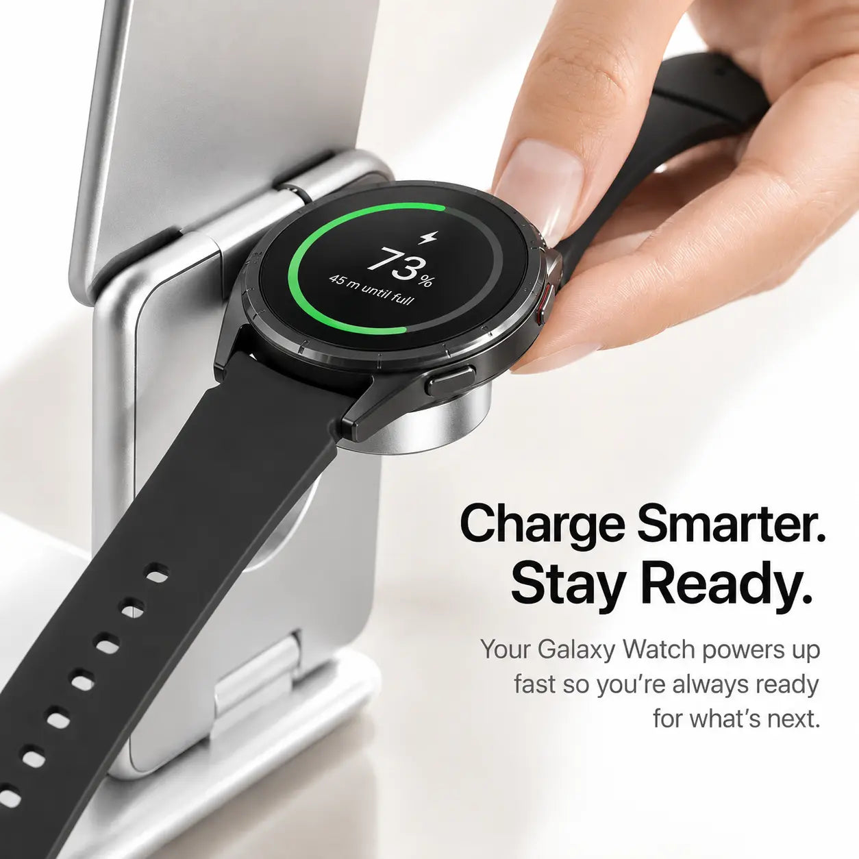 Qi2 15W Samsung charger with magnetic wireless phone charging