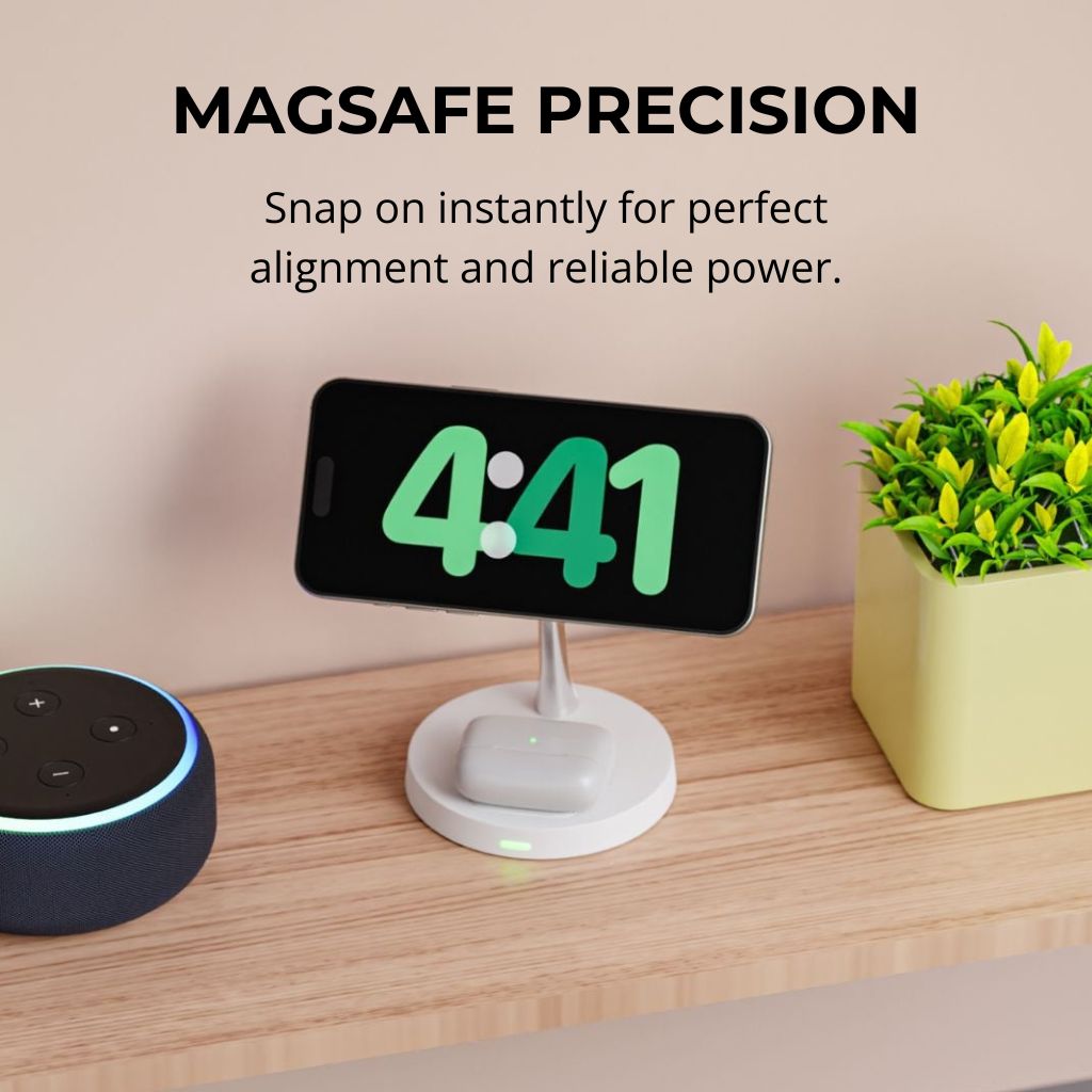 2-in-1 MagSafe Wireless Charger Stand for iPhone AirPods