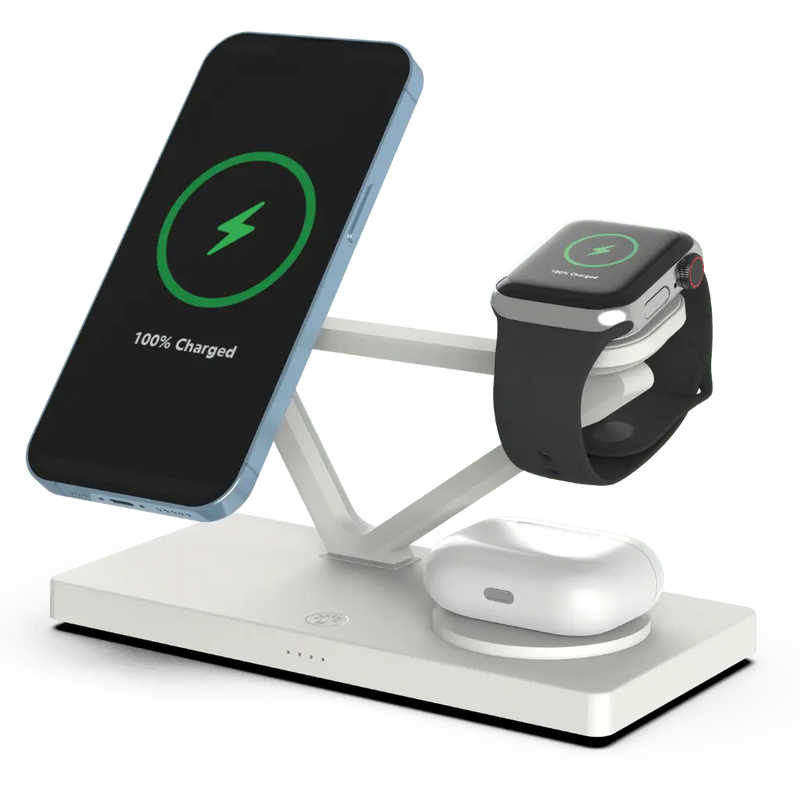 3 in 1 Apple Wireless Magsafe Charging Station for iPhone 15 Pro Max