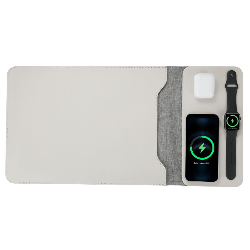 5 in 1 Laptop Sleeve with Wireless Charging for Apple