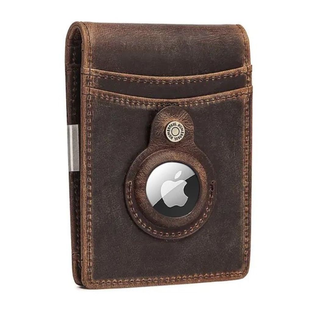 AirTag Leather Flip Wallet