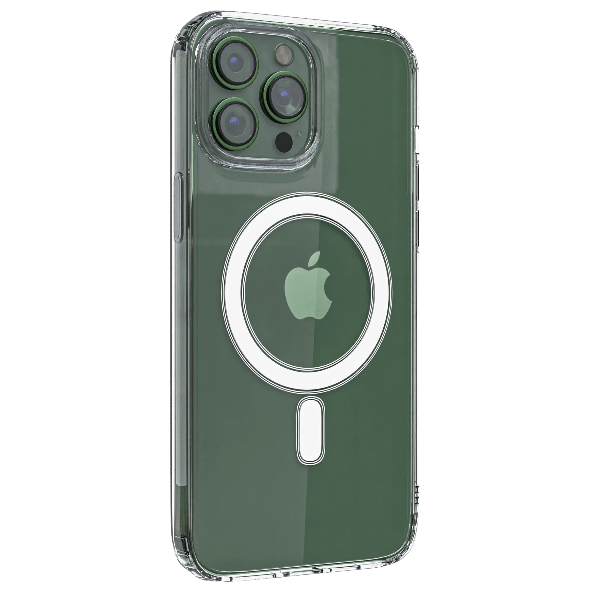Green Coque iPhone 11 normal Magsafe avec Lens Protector