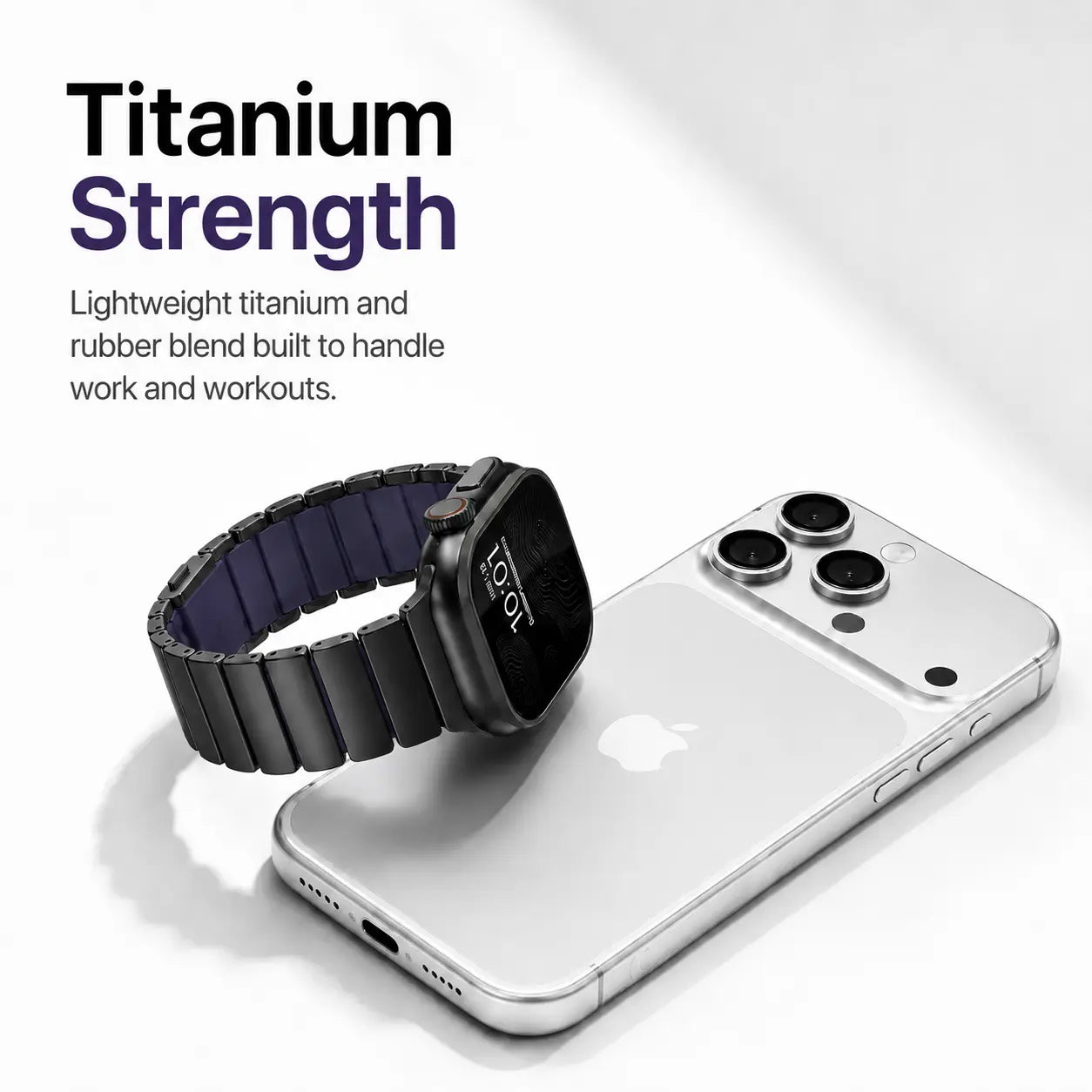 black titanium violet apple watch ultra band #color_Black Titanium Violet