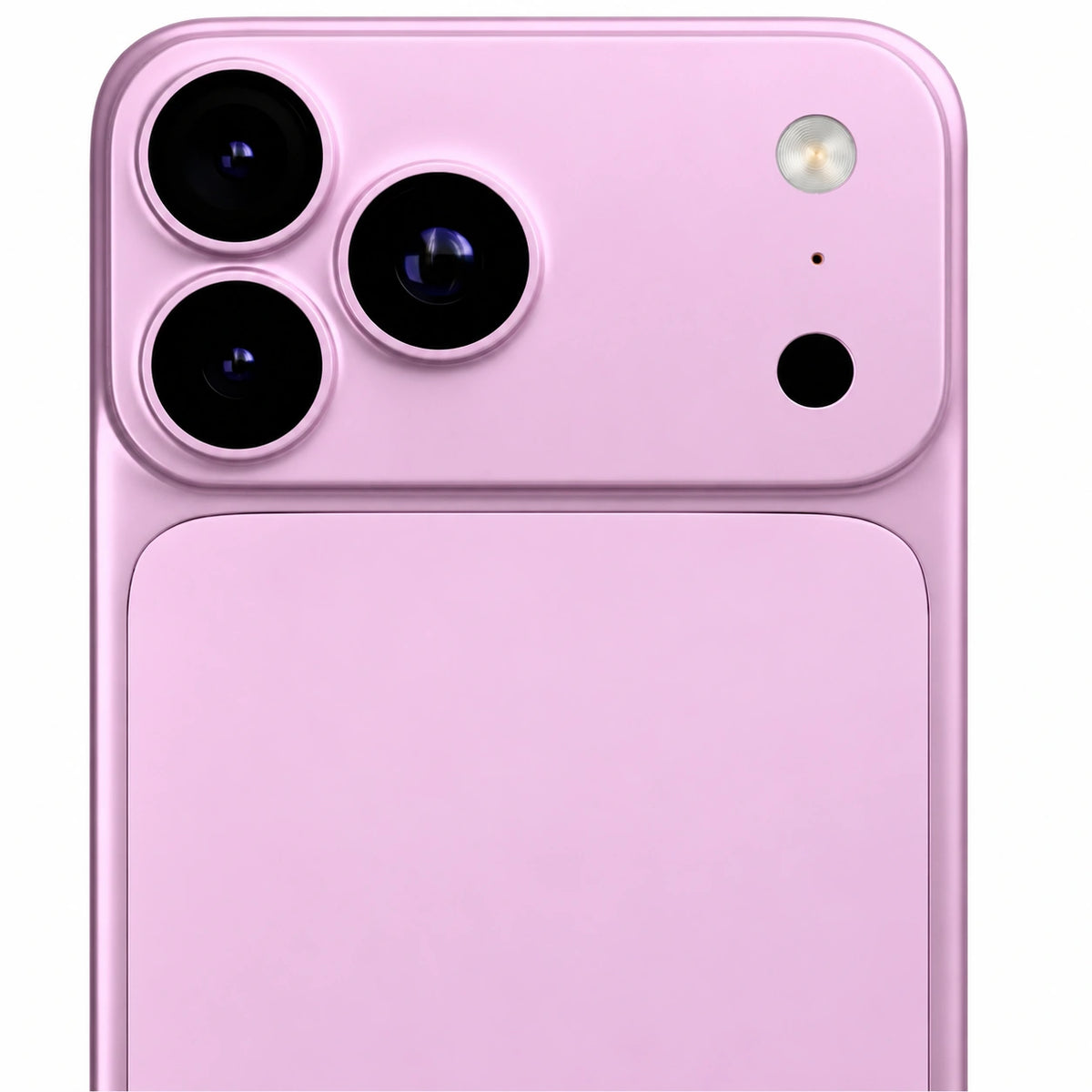 Blush Pink magnetic protective phone backplate showing camera rim coverage #color_Blush Pink