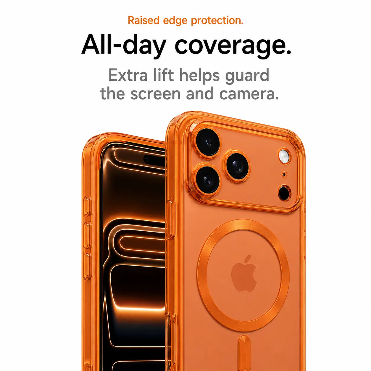 Transparent MagSafe case for iPhone with strong magnetic alignment
