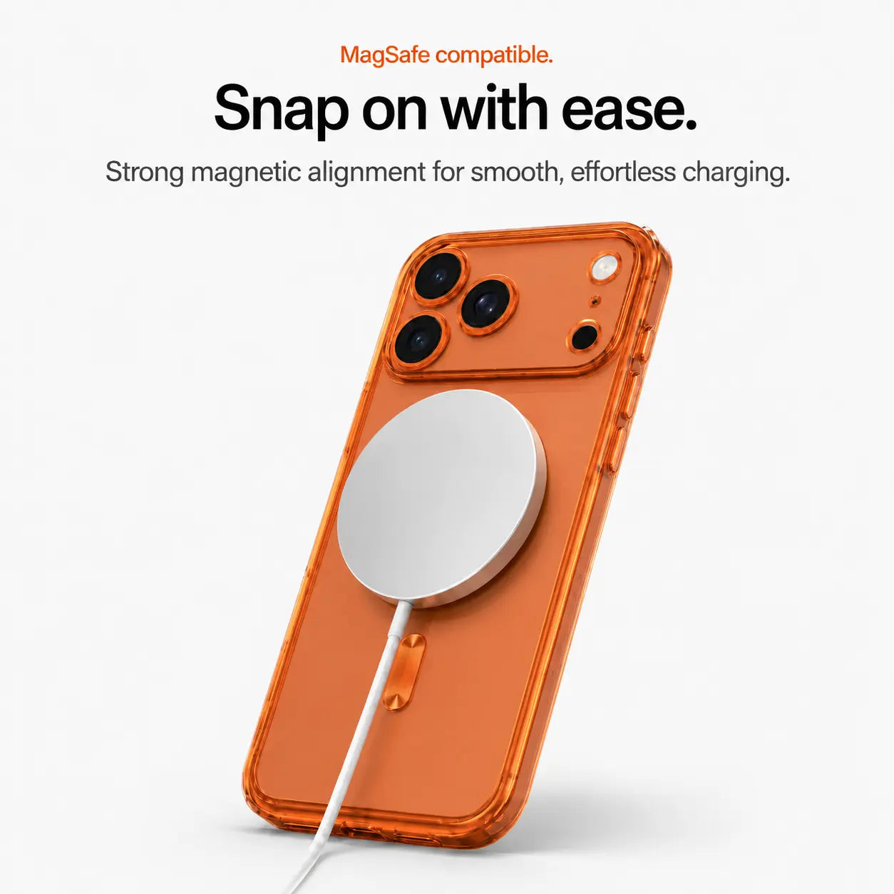 Clear iPhone case with impact protection for everyday drops
