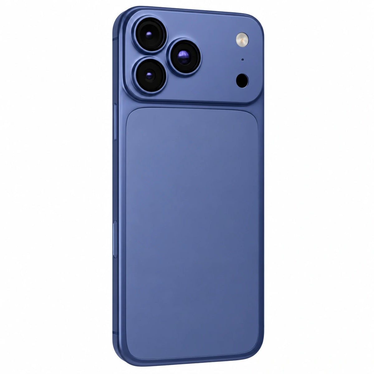 Deep Blue magnetic protective phone backplate installed on a phone #color_Deep Blue