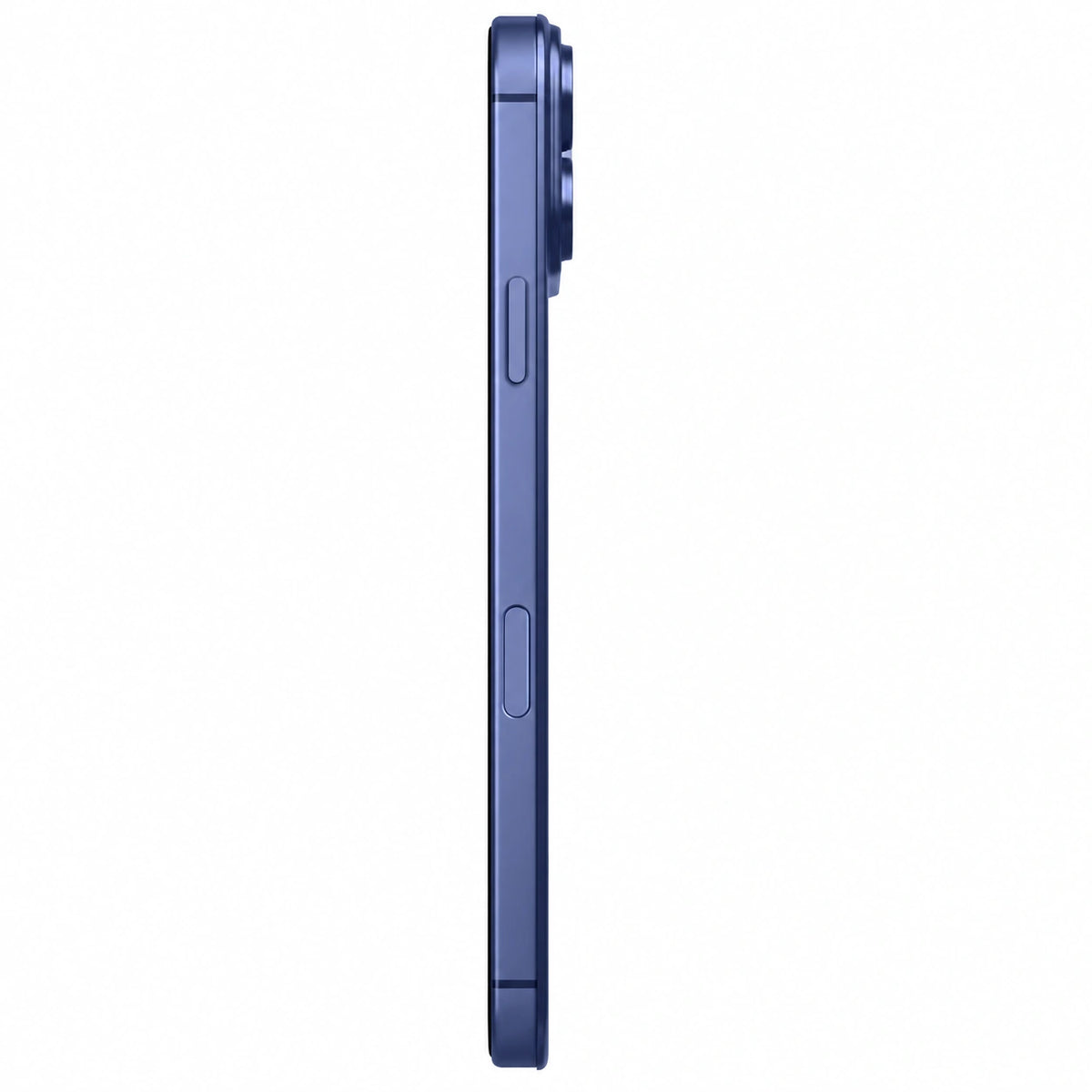 Deep Blue magnetic protective phone backplate shown from the side #color_Deep Blue