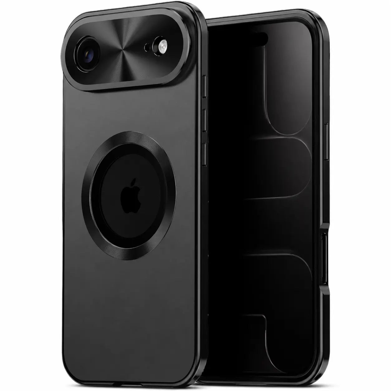 Full-body iPhone case with integrated privacy screen