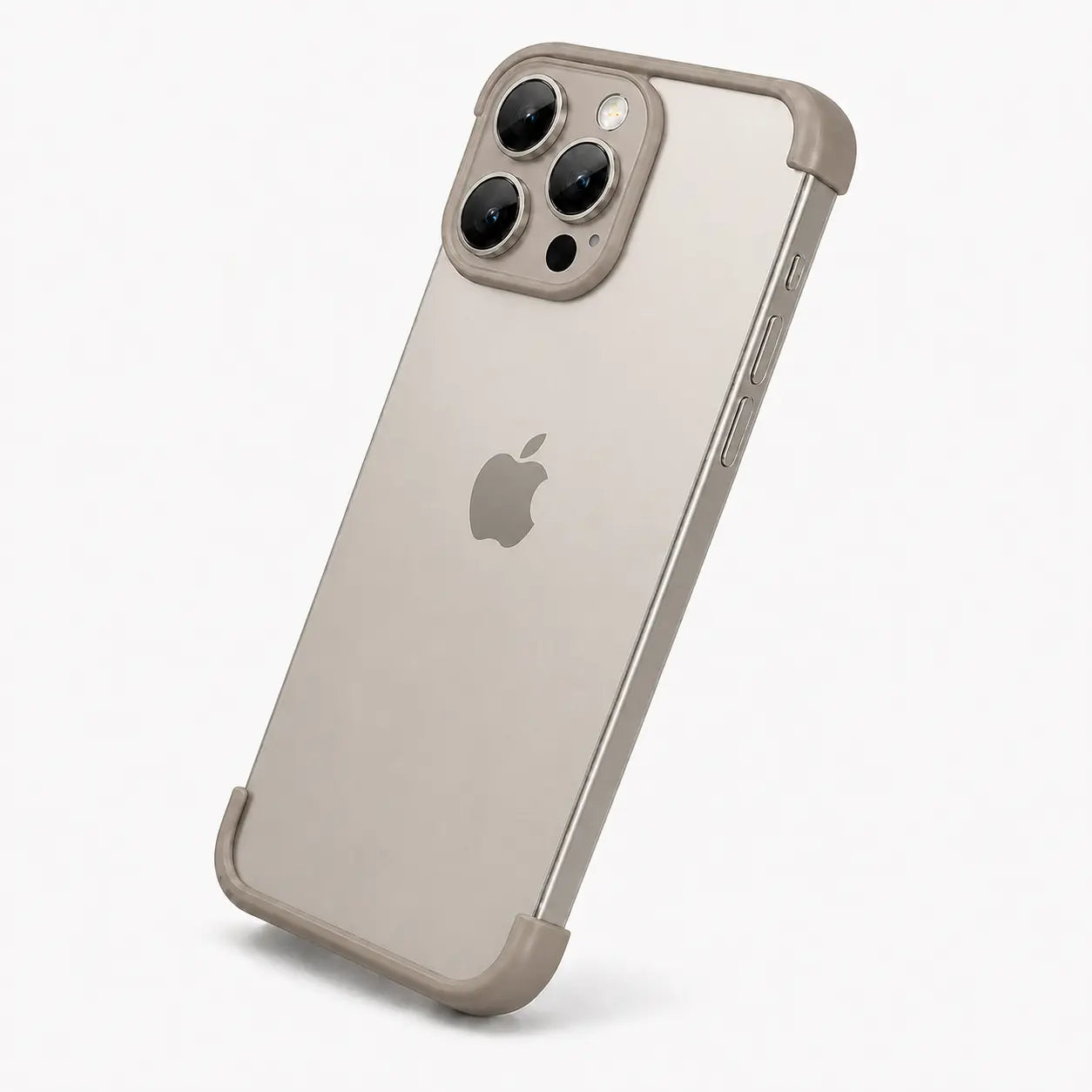 Frameless iPhone case with minimal protection