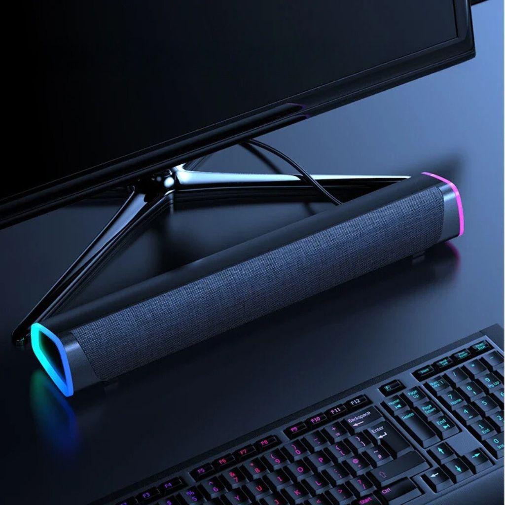 Gaming Soundbar Bluetooth Speaker with Stereo Sound for PC Laptop