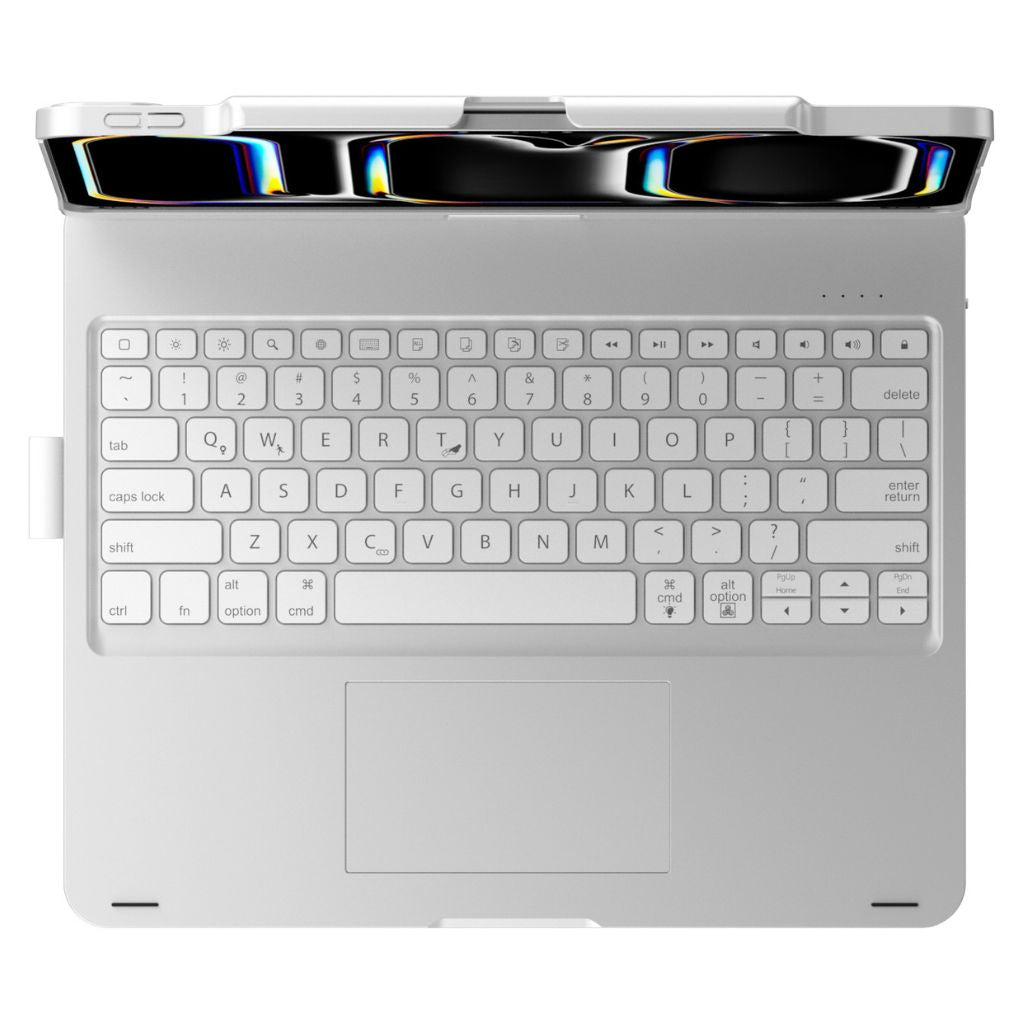 iPad Pro Bluetoothキーボード シルバー Best iPad Keyboard Case with Trackpad & Backlit Keys | Laptop