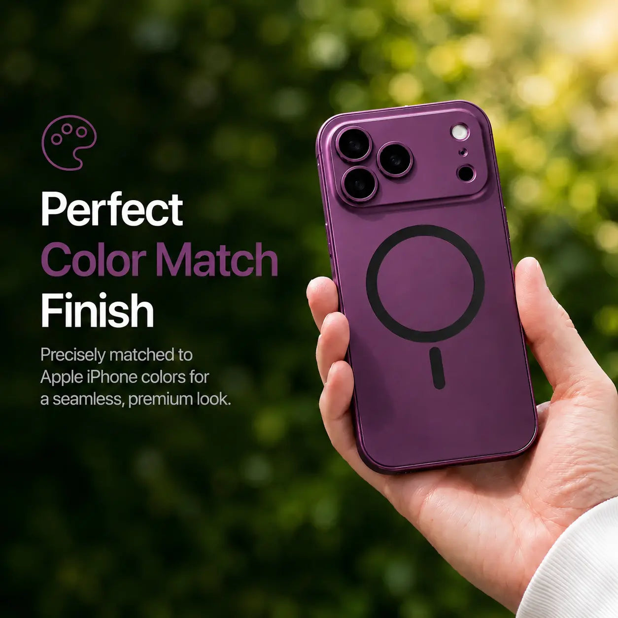 Dark cherry aluminum case for iPhone 18 Pro Max with MagSafe support