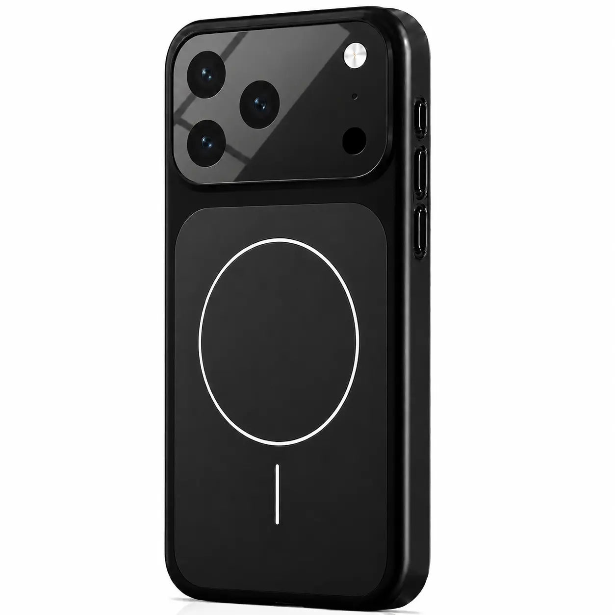 Magnetic iPhone case with raised camera frame