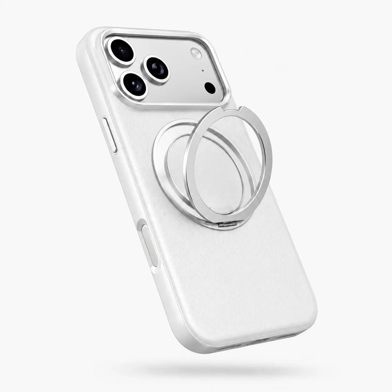 Protective leather iPhone case with reinforced drop protection
