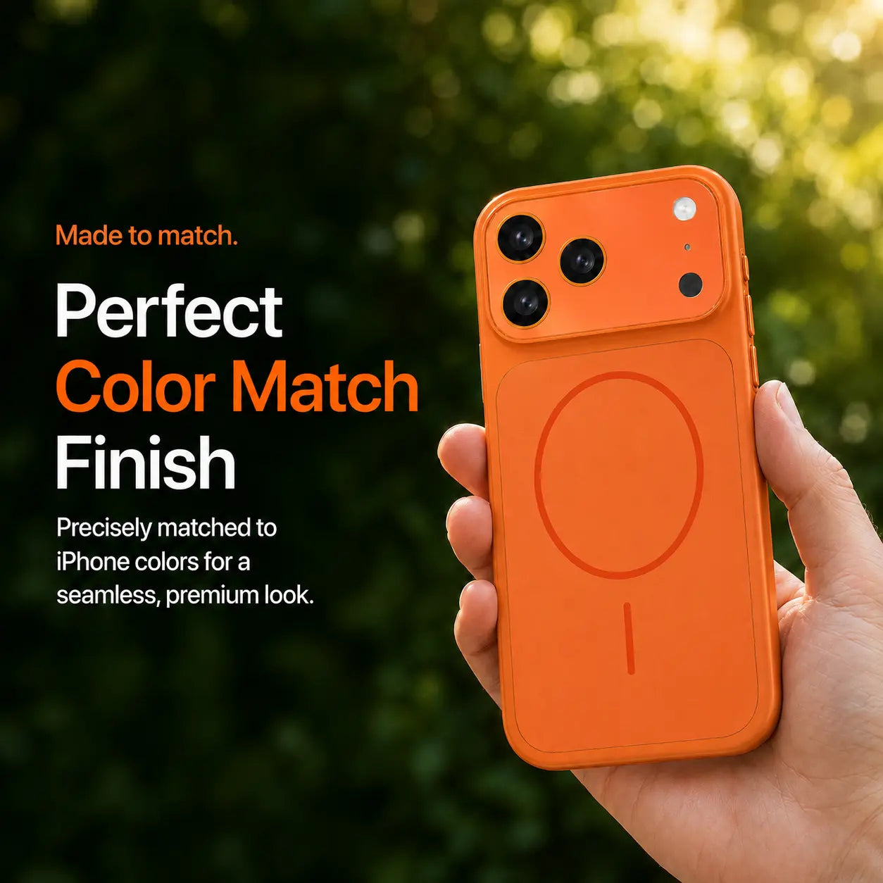 Matte phone case with reinforced corner protection