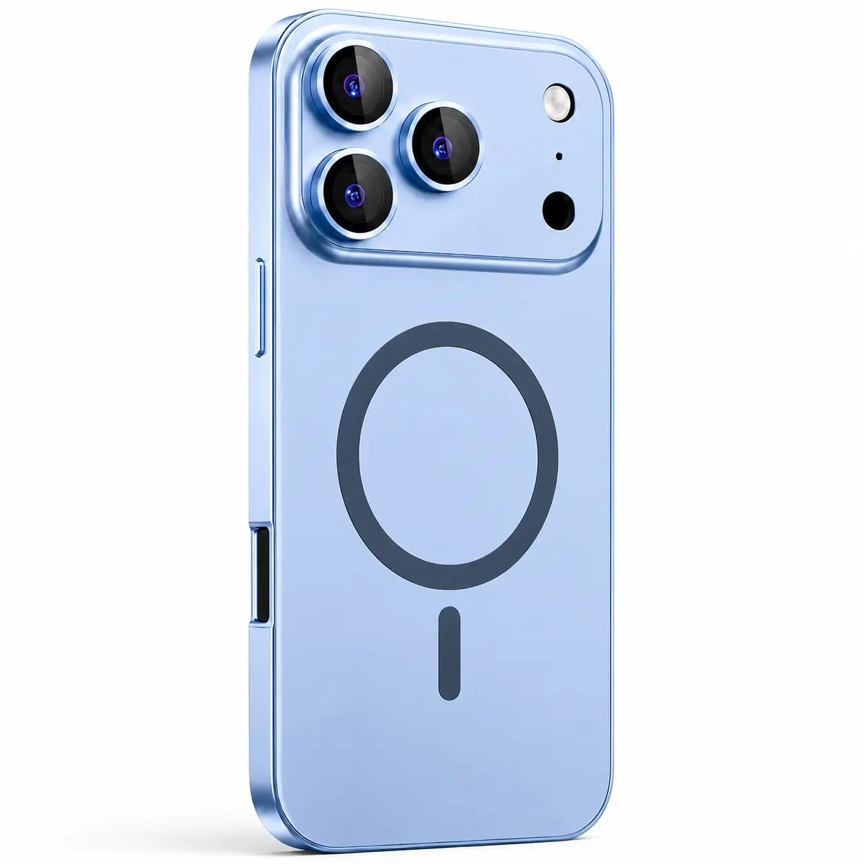 Slim metal iPhone case with strong MagSafe alignment
