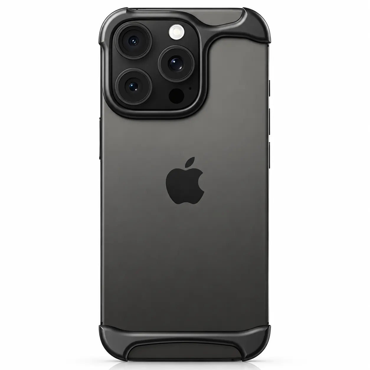 Aluminum bumper case with raised protective edges