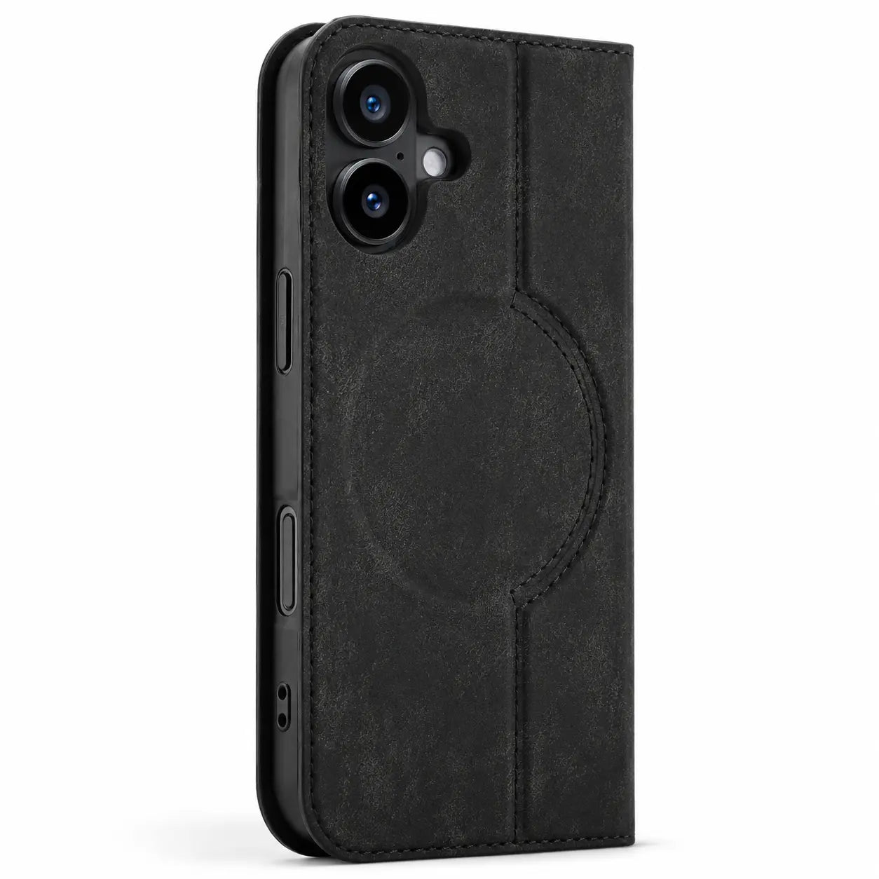 Magnetic wallet phone case designed for wireless charging