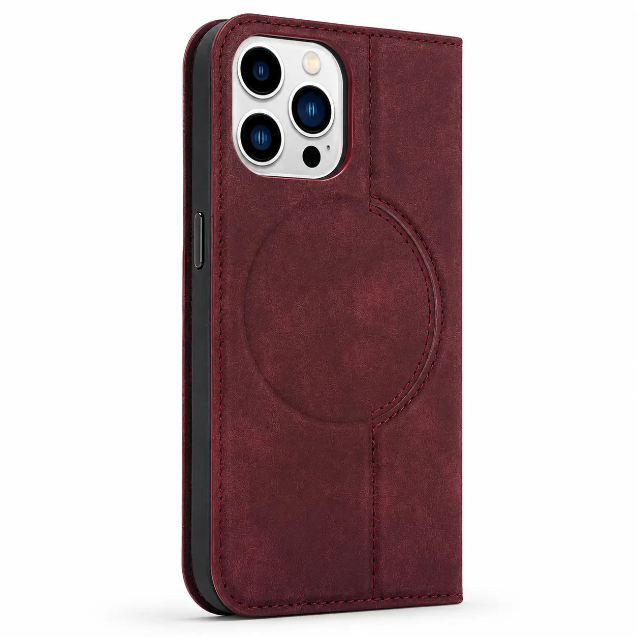 Slim flip wallet phone case with protective inner shell