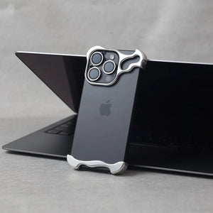 Minimal Metal Case for Apple iPhone, Slim, Lightweight, and Bumper Design
