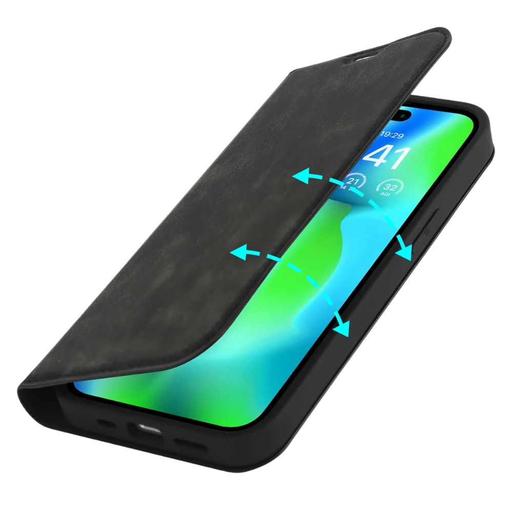 Leather Wallet MagSafe Case Flip Wallet Magnetic Protective Case