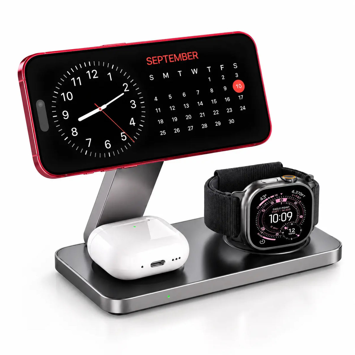 Apple Watch Wireless Magnetic Charger Iphone 3in1 Magnetic Wireless Charging Station For Apple Watch Ultra IPhone 16  15 Pro