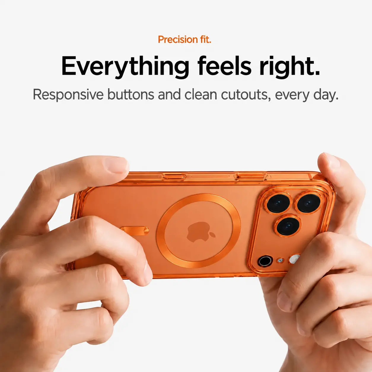 Transparent iPhone case with reliable drop and impact protection
