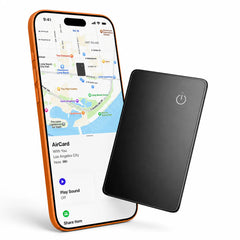 Ultra-thin wallet tracker card with Apple Find My