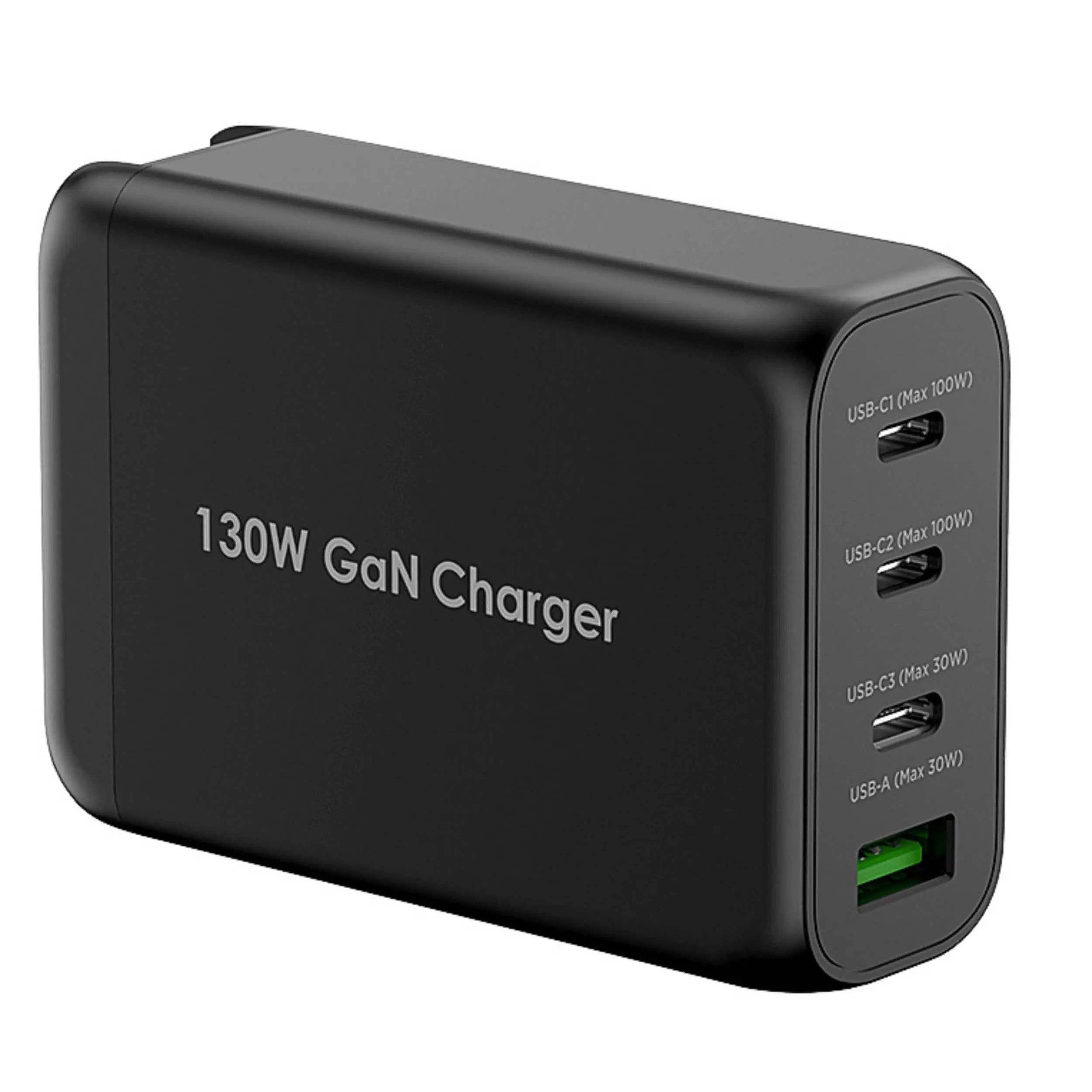 130W GaN USB C Charger for iPhone, MacBook, iPad, 4-Port USB C Charger