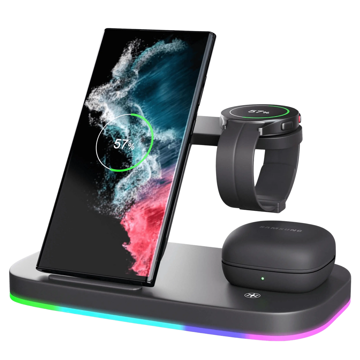 3 in 1 Samsung Wireless Charger Android Charging Station for Samsung