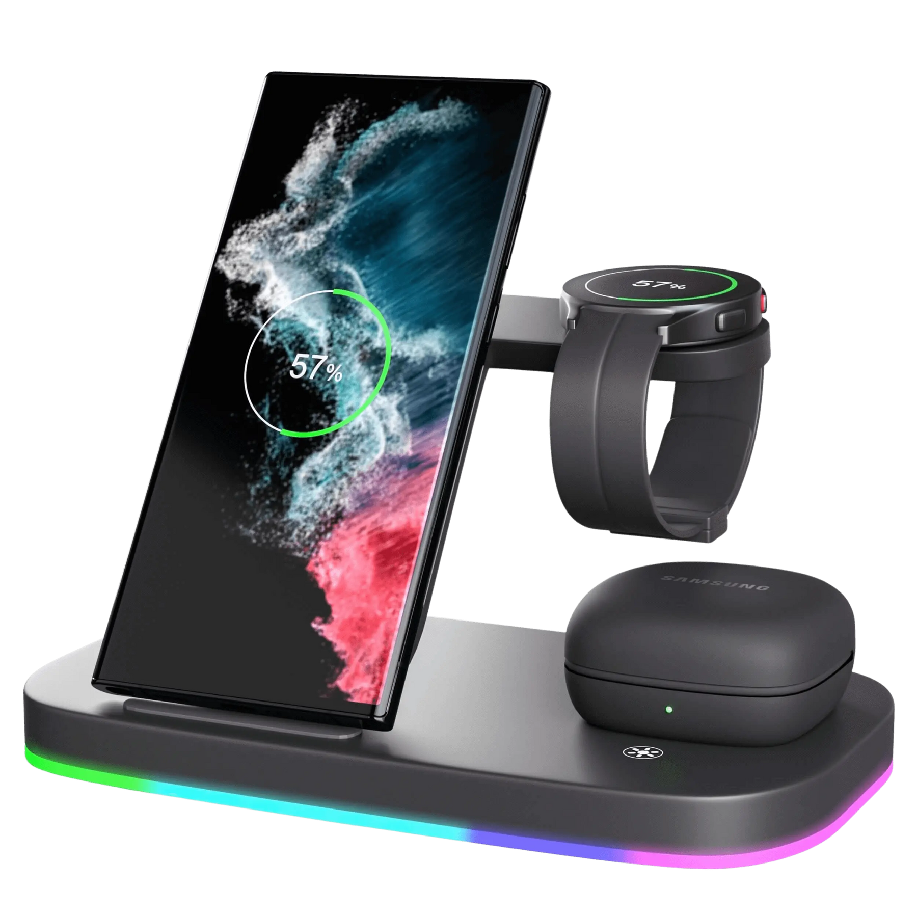 3 in 1 Samsung Wireless Charger Android Charging Station for Samsung
