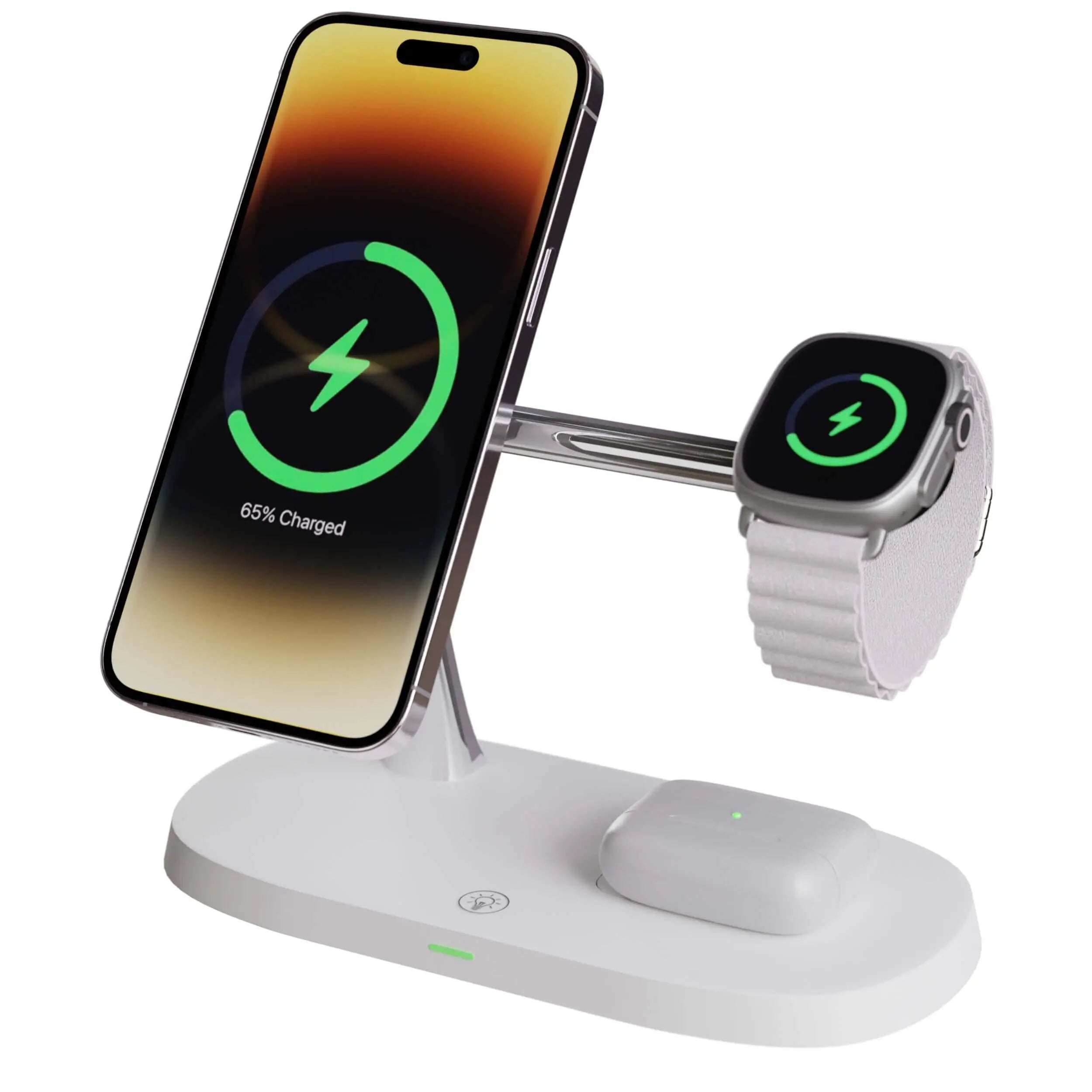 3 in 1 MagSafe Wireless Charger for iPhone 14 Pro Max, Apple Watch Series 8, and Apple AirPods Pro 2