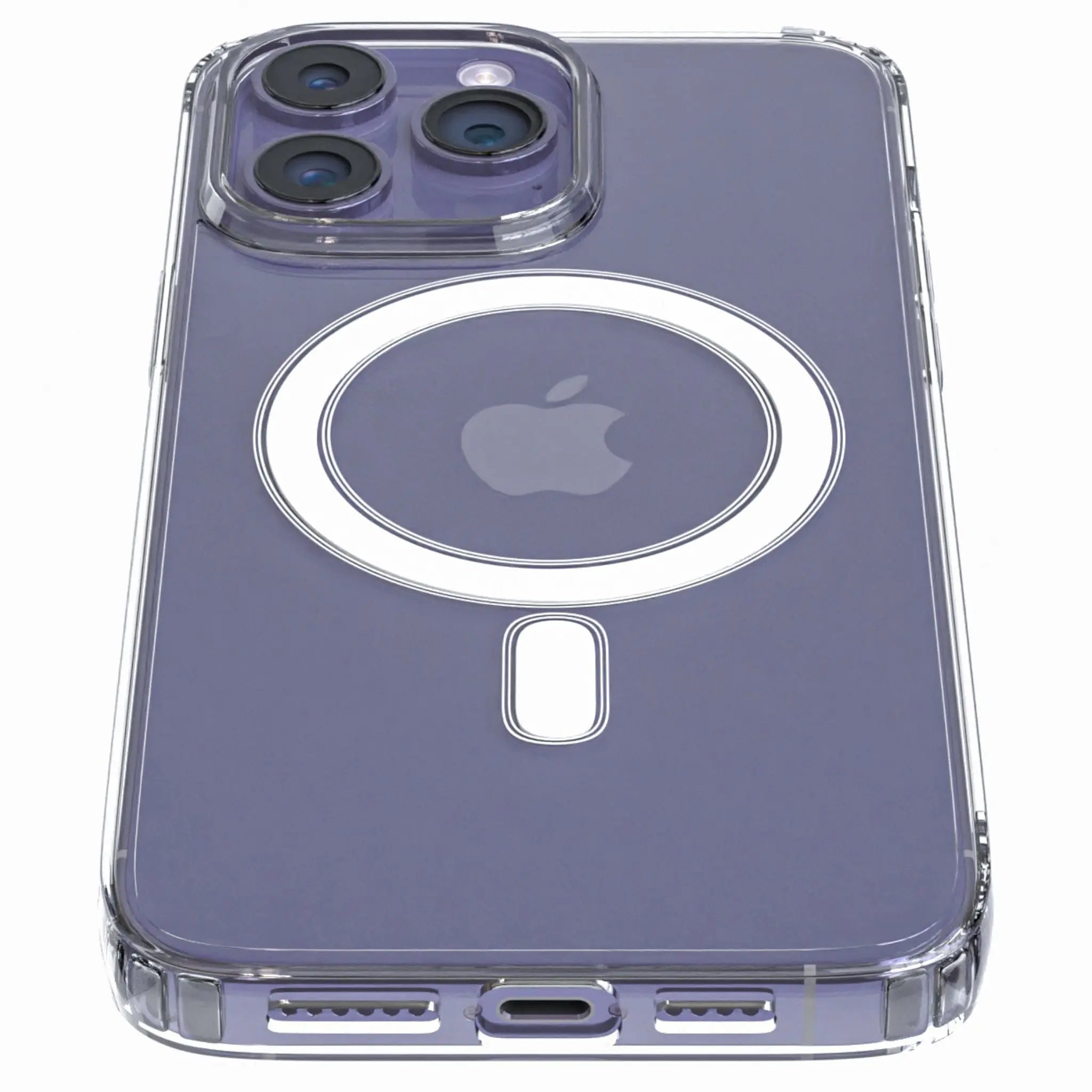 Apple iPhone MagSafe Clear Case with a Transparent Design and Magnetic Features