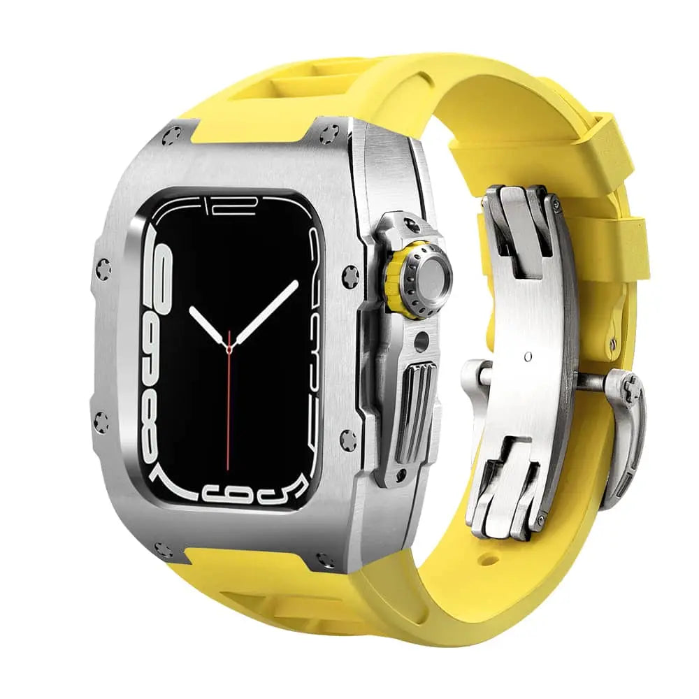 Apple Watch Titanium Case and Band | Evolved Chargers®