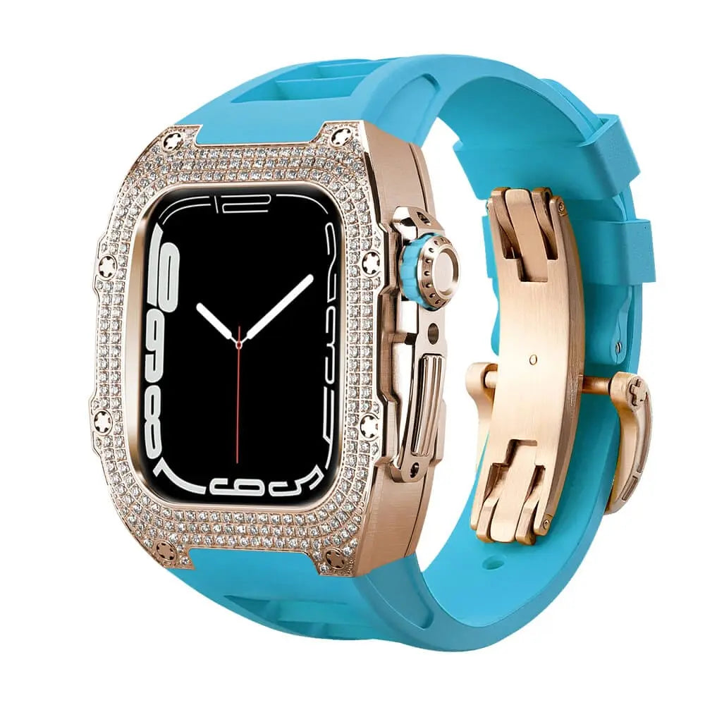 Apple Watch Titanium Diamond Adorned Case and Band