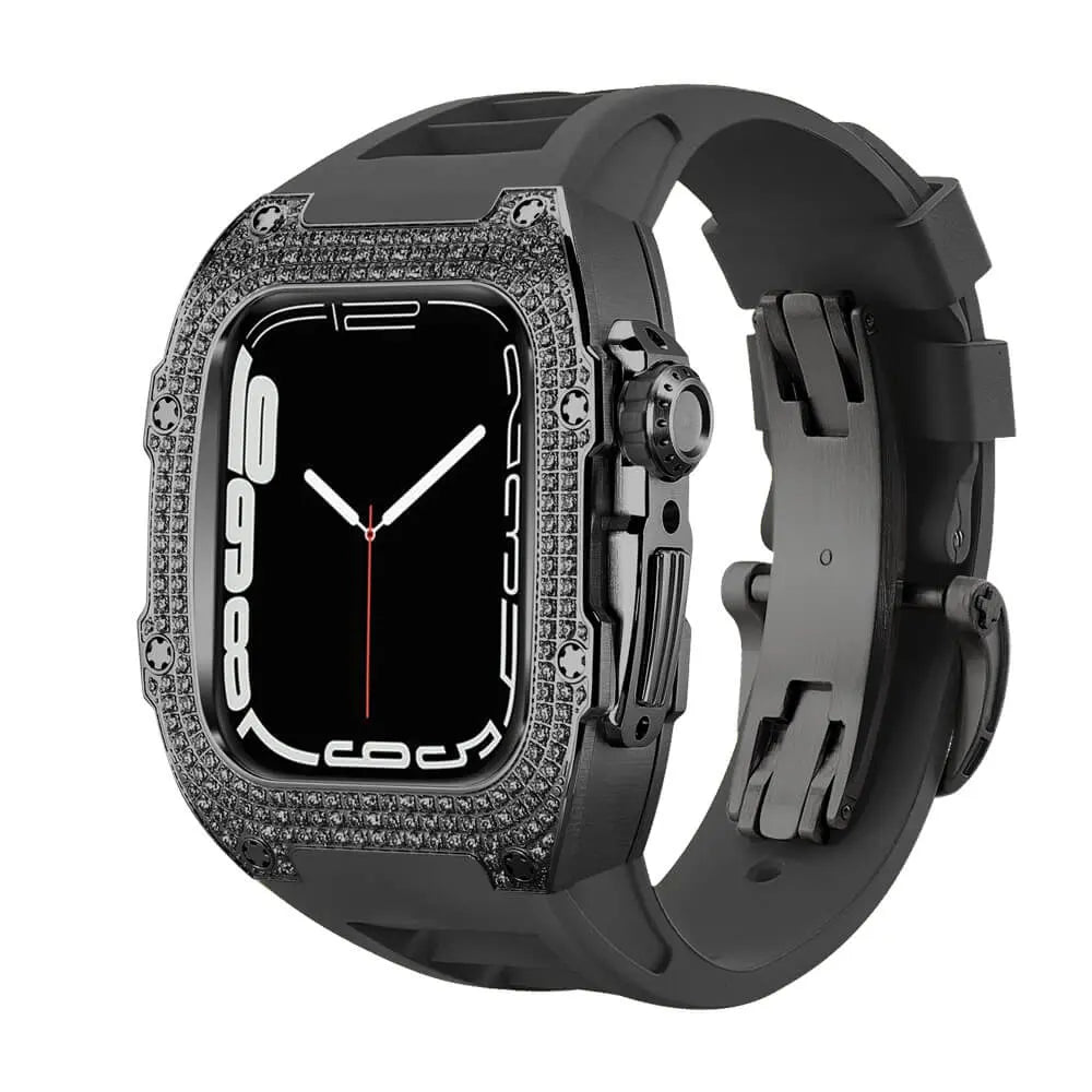 Apple Watch Titanium Diamond Adorned Case and Band